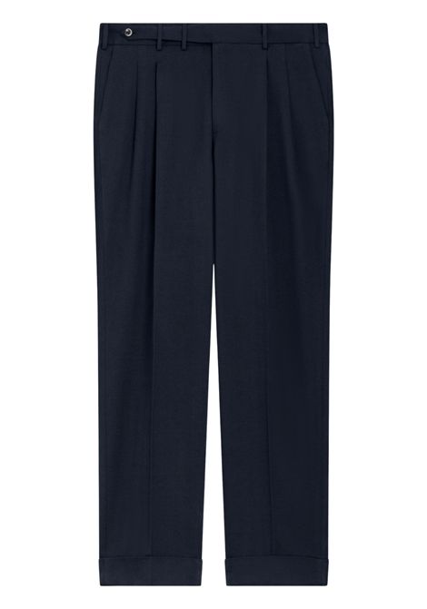 PT Torino Pantaloni Carrot in Lana e Cotone Blu Chiaro Uomo PT TORINO | Pantaloni | CO-ZSCLZB0CL10340